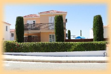The above is a picture of the front of Villa Myrtia